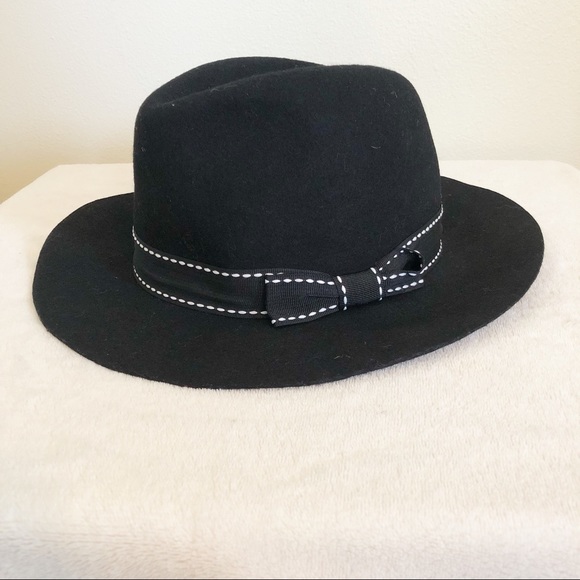 Anthropologie Accessories - Anthropologie Michael Stars | Black Wool Bow Hat
